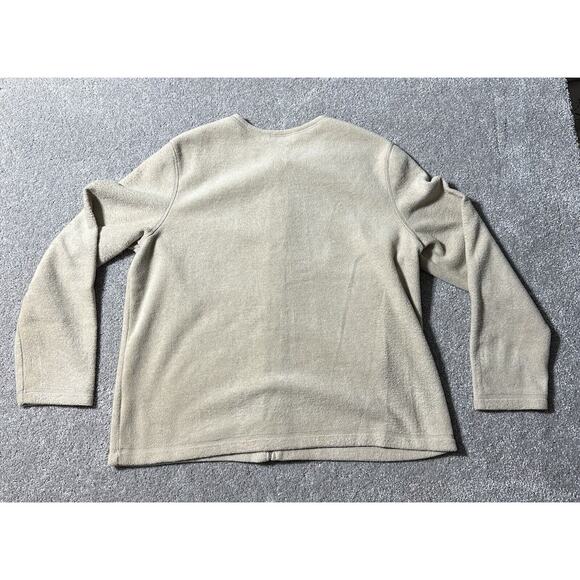 Vtg Womens XL Sweater Zip Snowflakes Cardinals Birds Cozy Winter Cottagecore - Picture 2 of 11